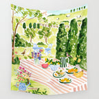 Garden Picnic Wall Tapestry Gallery Image 4