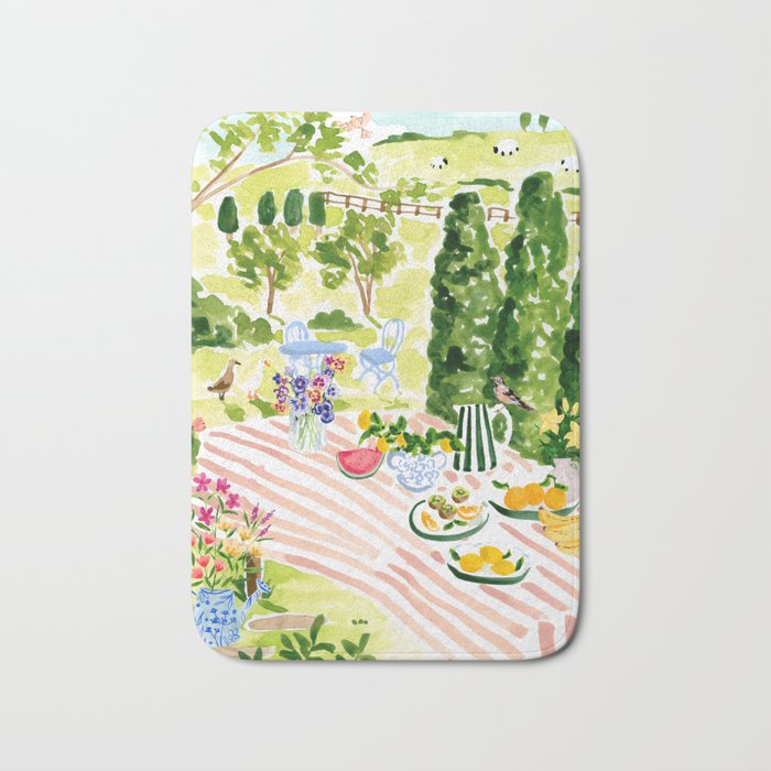 Garden Picnic Bath Mat Gallery Image 1
