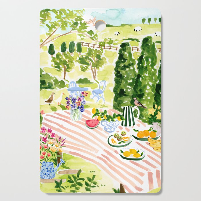 Garden Picnic Cutting Board