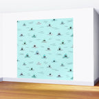 Sharkhead - Shark Pattern Wall Mural Gallery Image 2