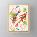 Koi Pond I Mini Art Print Gallery Image 1