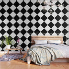 Black and white diamond shape,check,chess pattern  Wallpaper Gallery Image 3