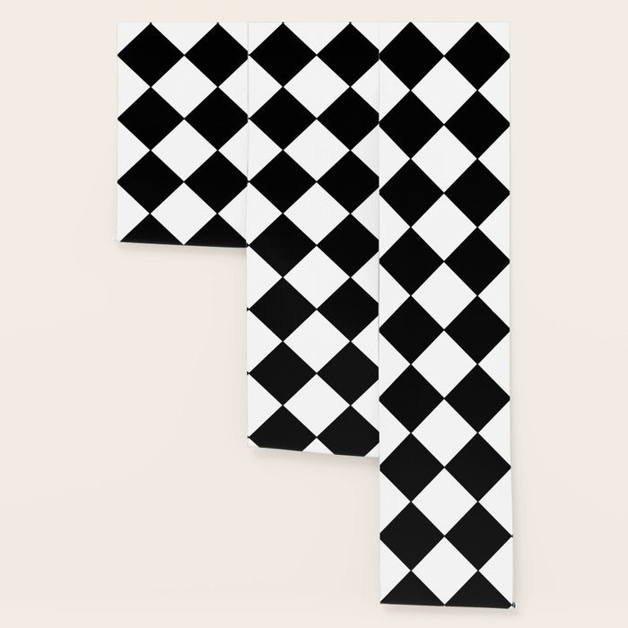 Black and white diamond shape,check,chess pattern  Wallpaper Gallery Image 3