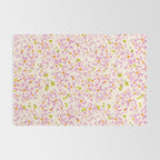 Pink brush stroke flowers Rug Gallery Image 2
