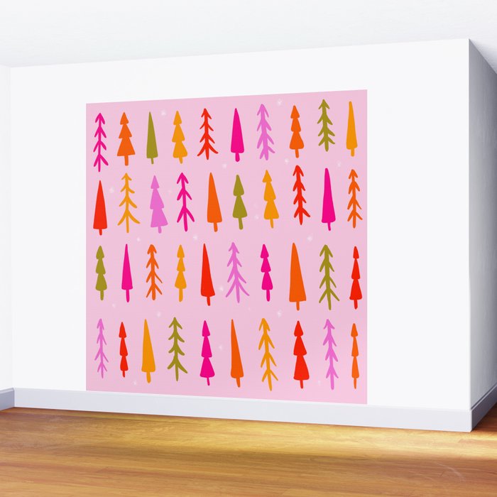 Tree Print Wall Mural Gallery Image 2