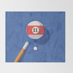 BALLS / Billiards - ball 11 I Throw Blanket Gallery Image 2