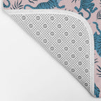 Blue asian tigers Bath Mat Gallery Image 2