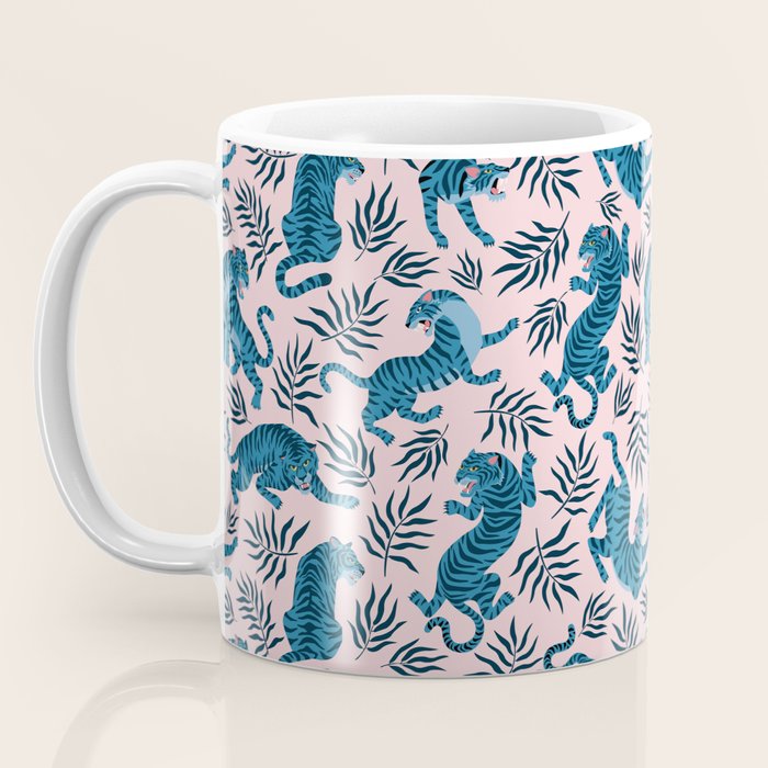 Blue asian tigers Coffee Mug Gallery Image 3