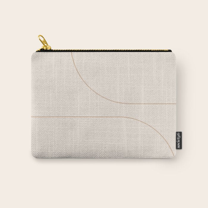 Modern Minimal Line Abstract XXXIII Carry All Pouch Gallery Image 1