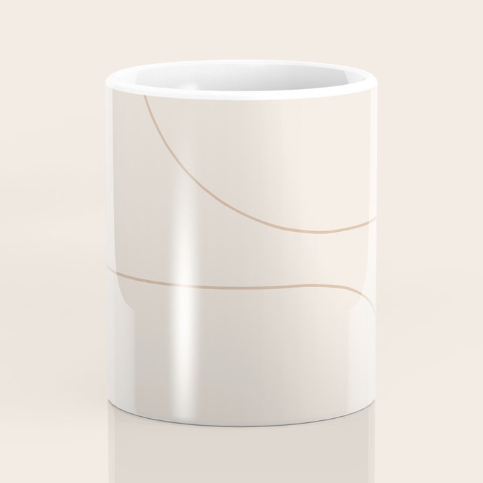 Modern Minimal Line Abstract XXXIII Coffee Mug Gallery Image 4