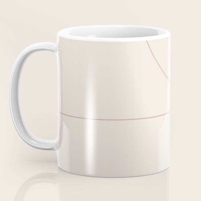 Modern Minimal Line Abstract XXXIII Coffee Mug Gallery Image 3