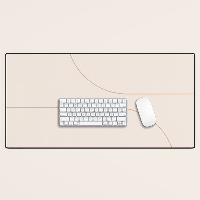 Modern Minimal Line Abstract XXXIII Desk Mat Gallery Image 1