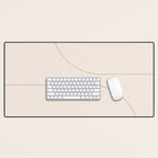 Modern Minimal Line Abstract XXXIII Desk Mat Gallery Image 1
