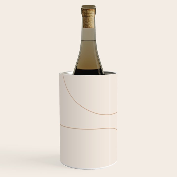 Modern Minimal Line Abstract XXXIII Wine Chiller Gallery Image 1