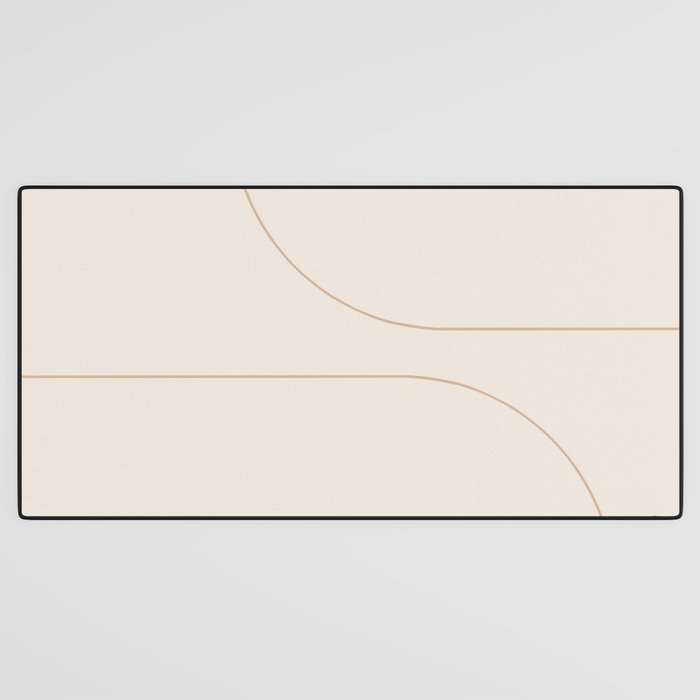 Modern Minimal Line Abstract XXXIII Desk Mat Gallery Image 3
