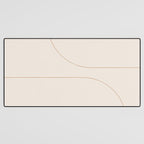 Modern Minimal Line Abstract XXXIII Desk Mat Gallery Image 3