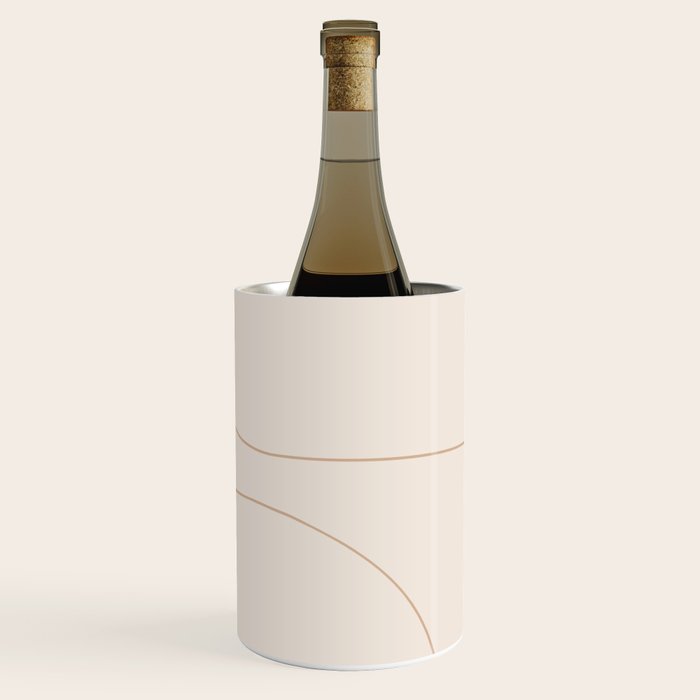 Modern Minimal Line Abstract XXXIII Wine Chiller Gallery Image 3