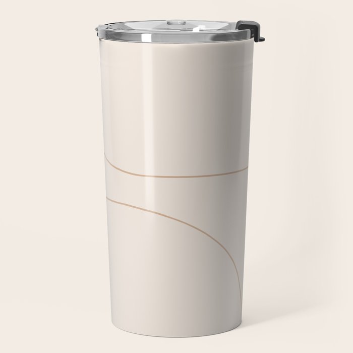 Modern Minimal Line Abstract XXXIII Travel Mug Gallery Image 2