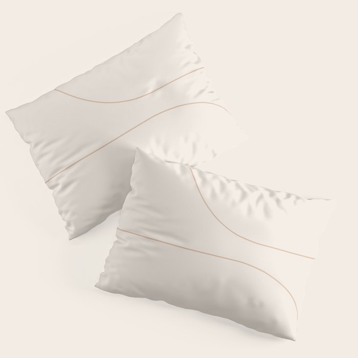 Modern Minimal Line Abstract XXXIII Pillow Sham Gallery Image 3