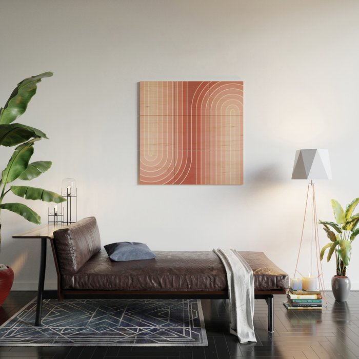 Gradient Curvature VI Wood Wall Art Gallery Image 2