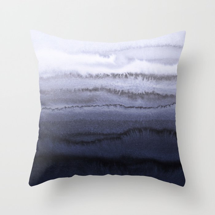 WITHIN THE TIDES BLUE Throw Pillow Gallery Image 1