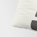 Black & White Minimalist Abstract Shapes Patterns Black Ink Painting Pillow Sham Gallery Image 4
