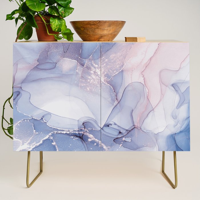 Abstract Blue Pink Purple Art Print By LandSartprints Credenza Gallery Image 1