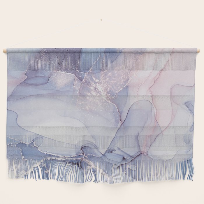 Abstract Blue Pink Purple Art Print By LandSartprints Wall Hanging Gallery Image 1