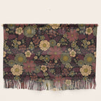 Classy Burgundy, Cream & Sage Green Floral Pattern Wall Hanging Gallery Image 1