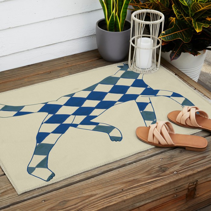 Romboidal Outdoor Rug Gallery Image 2