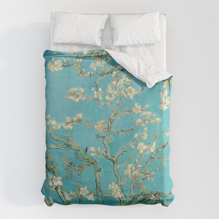Van Gogh Almond Blossoms Painting Duvet Cover Gallery Image 1