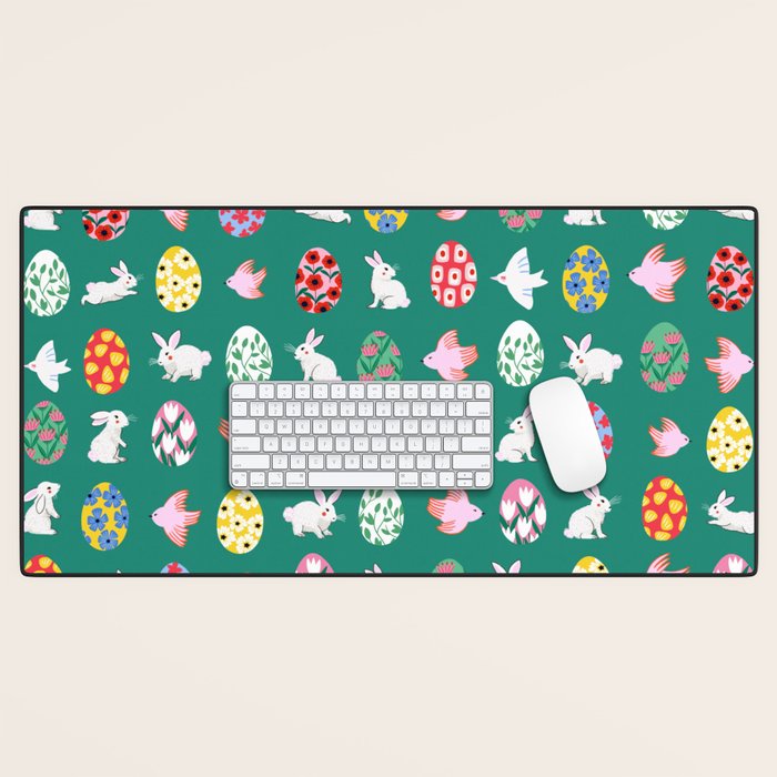 Floral Easter Garden Desk Mat Gallery Image 1