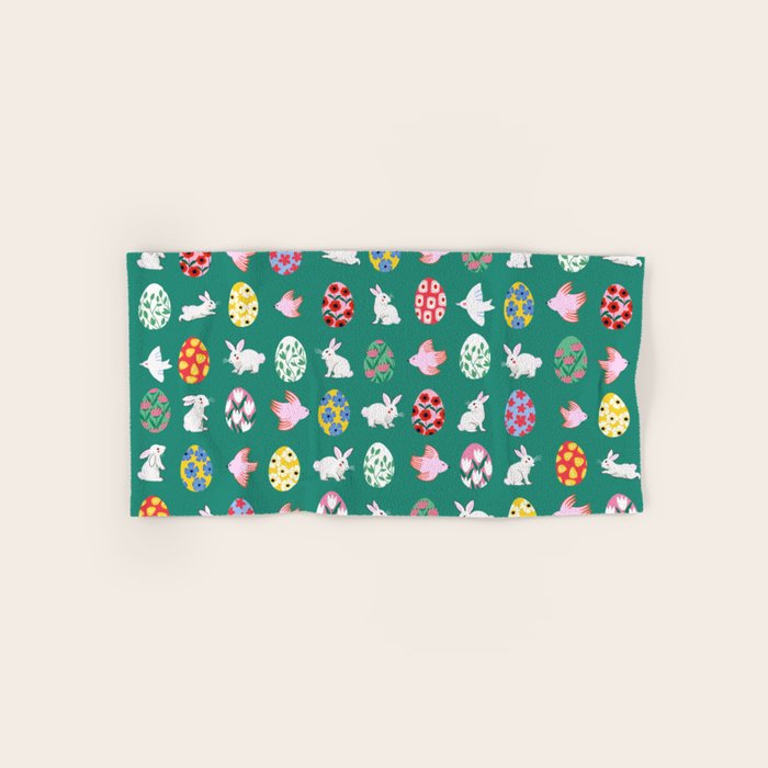 Floral Easter Garden Bath Towel Gallery Image 1
