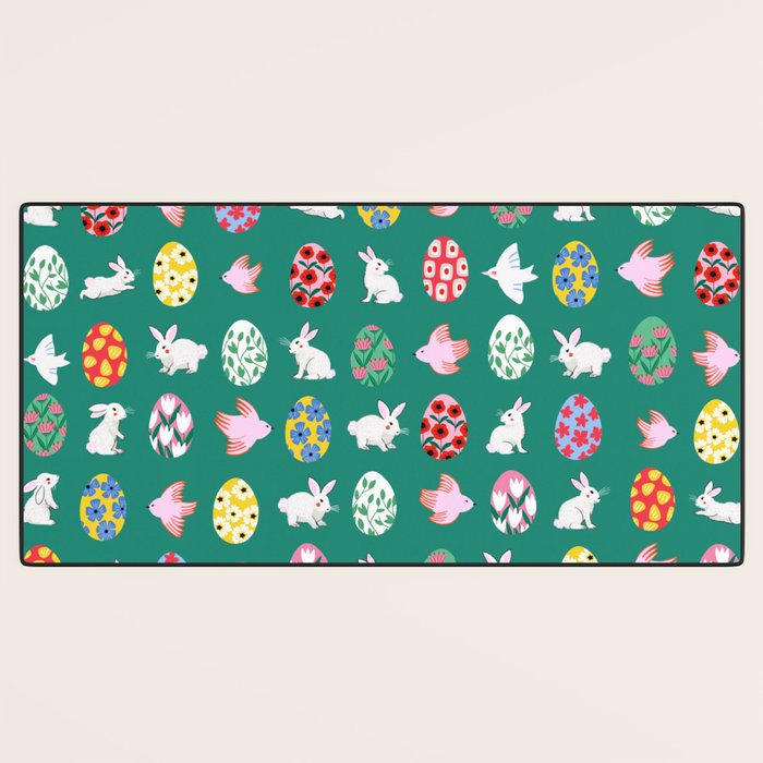 Floral Easter Garden Desk Mat Gallery Image 3