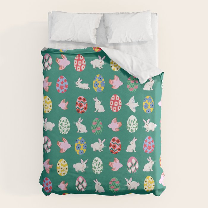 Floral Easter Garden Duvet Cover Gallery Image 1