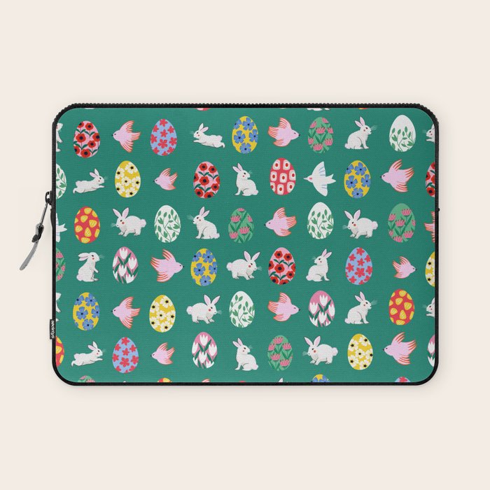Floral Easter Garden Laptop Sleeve Gallery Image 1