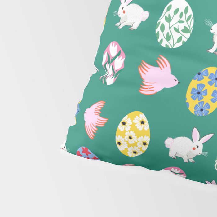 Floral Easter Garden Pillow Sham Gallery Image 4