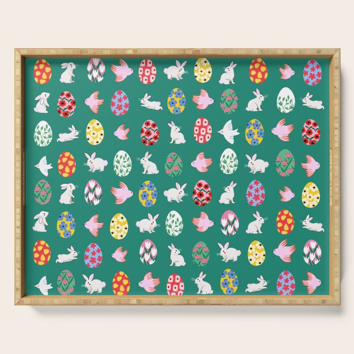 Floral Easter Garden Serving Tray Gallery Image 1