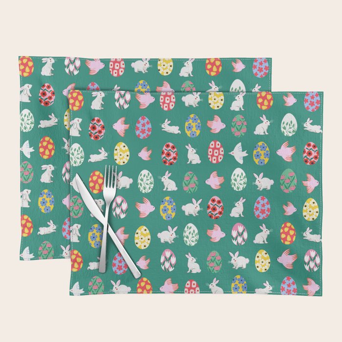 Floral Easter Garden Placemat Gallery Image 1