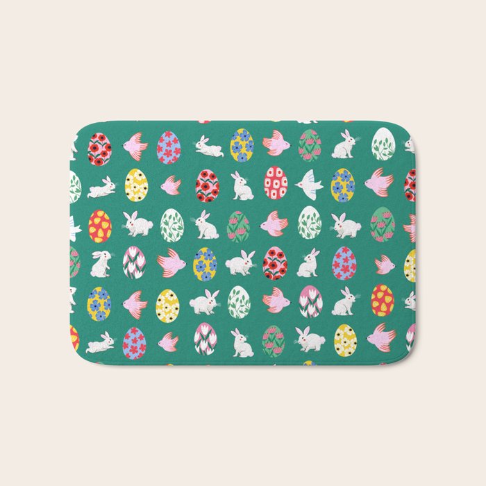 Floral Easter Garden Bath Mat Gallery Image 1