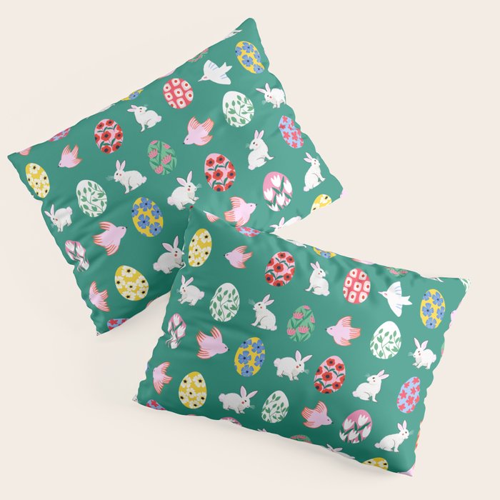Floral Easter Garden Pillow Sham Gallery Image 3