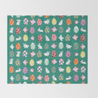 Floral Easter Garden Throw Blanket Gallery Image 2