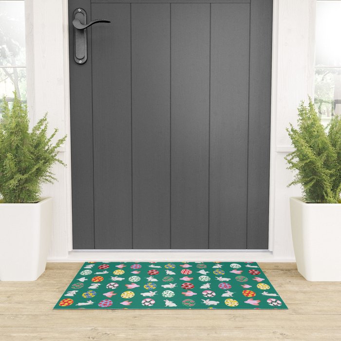 Floral Easter Garden Welcome Mat Gallery Image 3