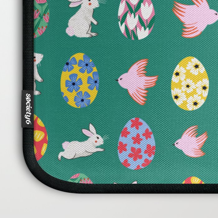 Floral Easter Garden Laptop Sleeve Gallery Image 3