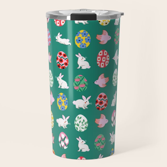 Floral Easter Garden Travel Mug Gallery Image 1