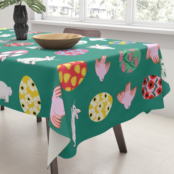 Floral Easter Garden Tablecloth Gallery Image 3