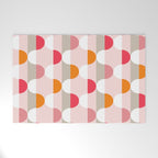 City life facade pearl pink Welcome Mat Gallery Image 1