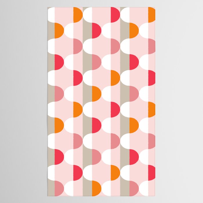 City life facade pearl pink Tablecloth Gallery Image 2