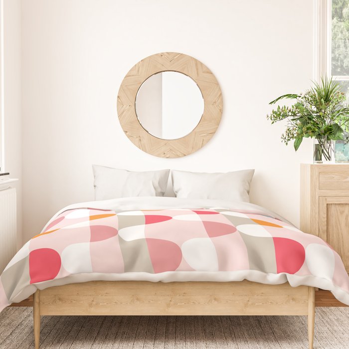 City life facade pearl pink Duvet Cover Gallery Image 3