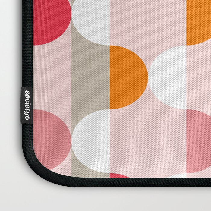 City life facade pearl pink Laptop Sleeve Gallery Image 3